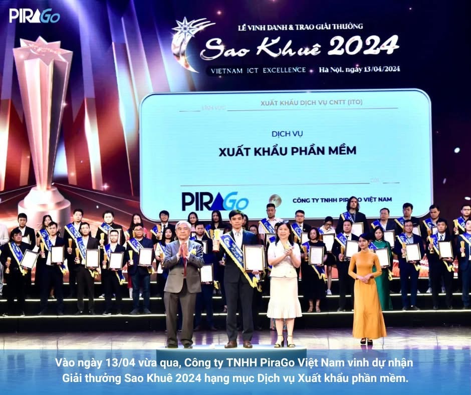 PiraGo nhận giải Sao Khuê 2024